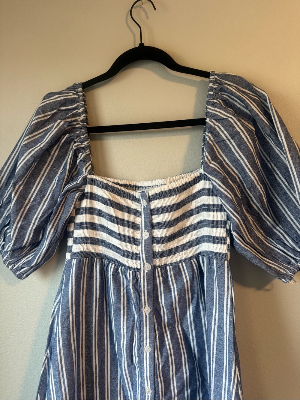 Emerson Frye x Love Tomas Blue and White Midi Dress NWT - Picture 2 of 9